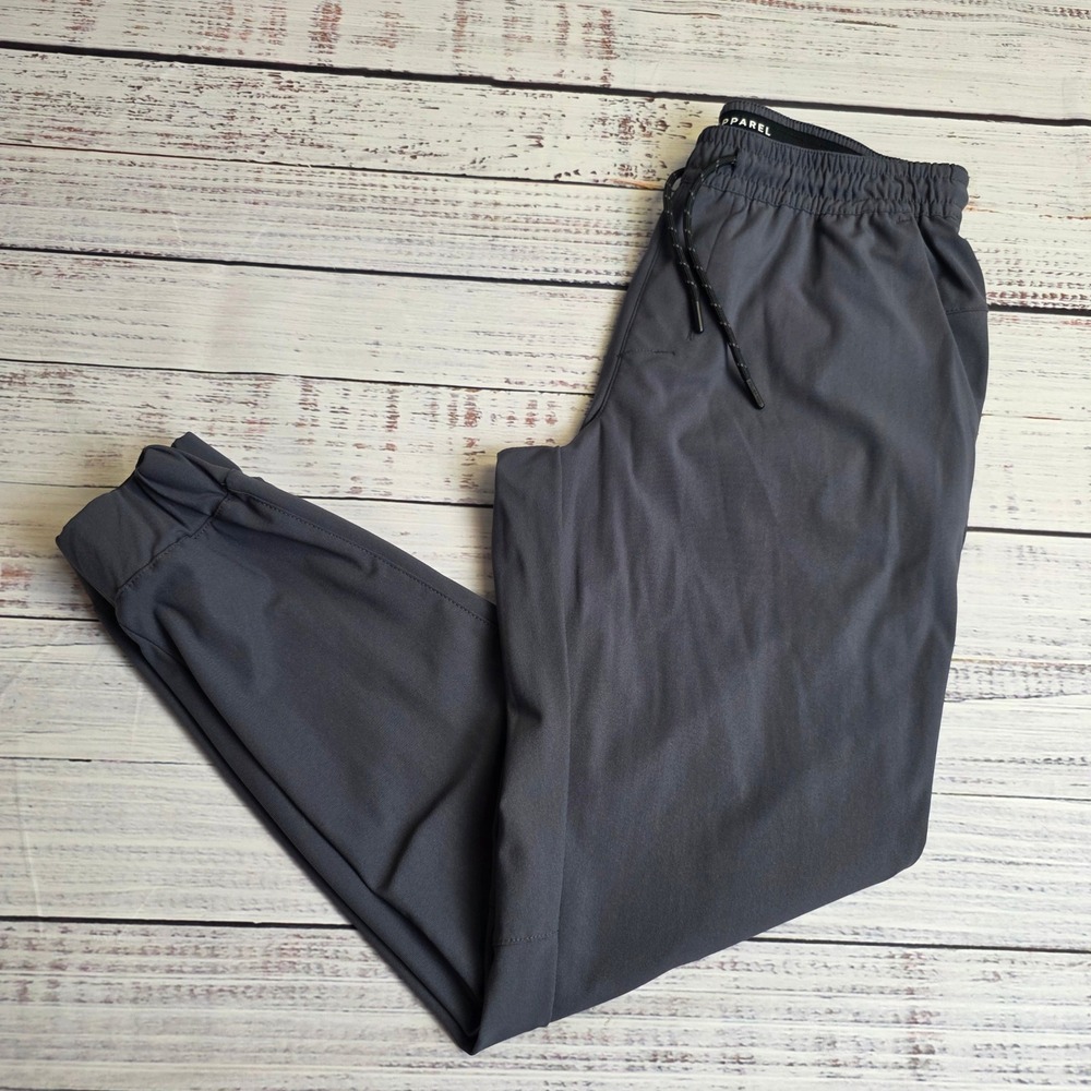 Projek Raw Tech Apparel Mens Charcoal Gray Jogger Pants Size Medium